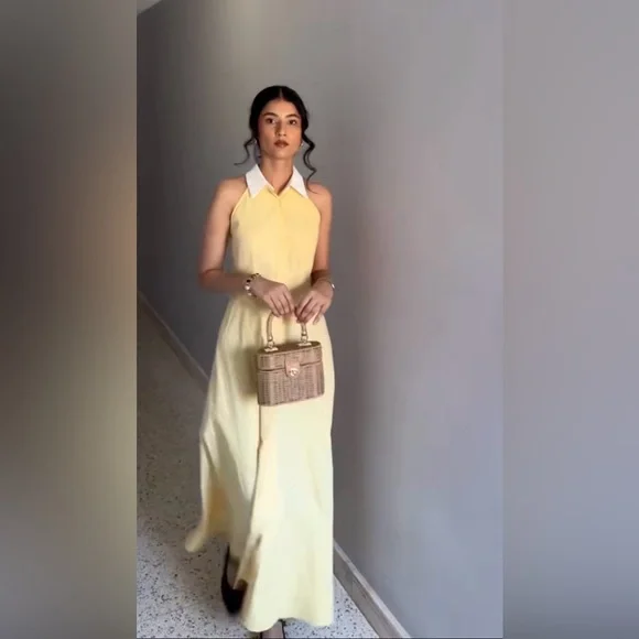 Commense‎ Button Sleeveless Collar Dress - Picture 15 of 16